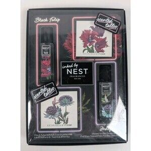 NEST Fragrances Scented Tattoos Perfume Gift Set Black Tulip Indigo New